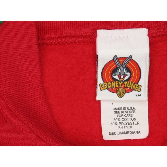 1990s Vintage Looney Tunes Marvin the Martian Sweater Size M - Picture 3 of 3